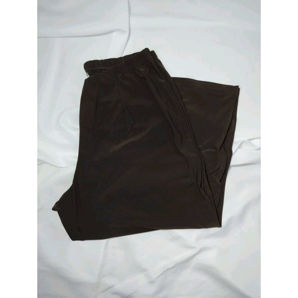 Passport Slinky Flat Front Straight Leg Pants Size XL